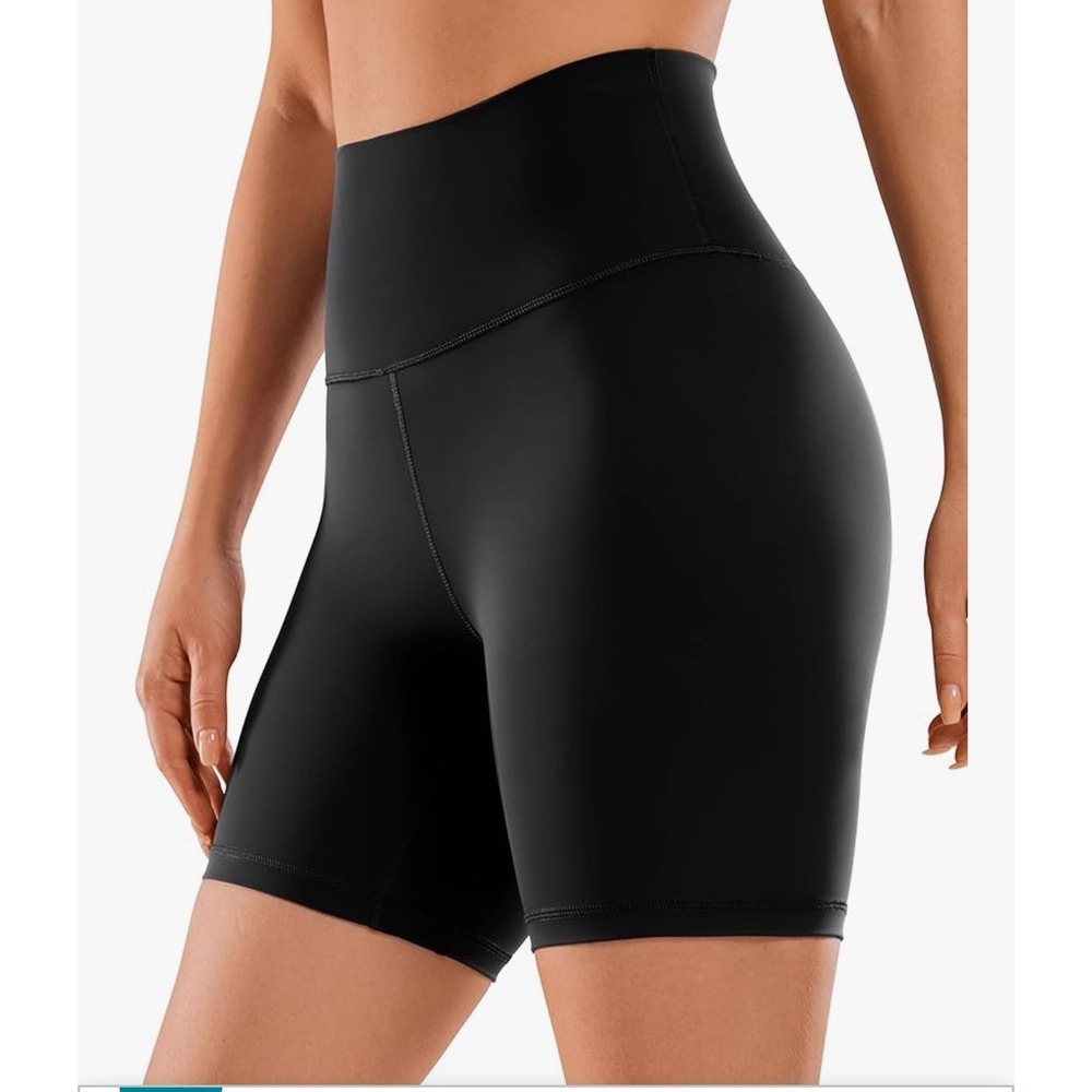 CRZ YOGA Women Naked Feeling Biker Shorts 6" High Waist Workout Running Spandex